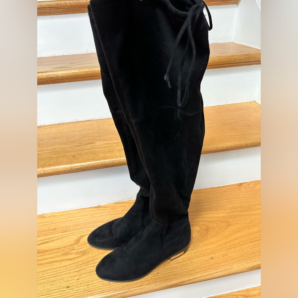 Guess above the Knee Faux black Suede Boots size 6.5 M